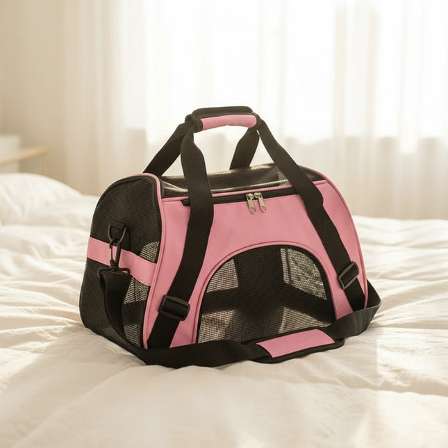 Photo produit de Sac de Transport Chat Nylon Maille Portable - Vue 1