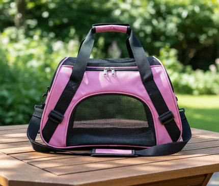 Photo produit de Sac de Transport Chat Nylon Maille Portable - Vue 2