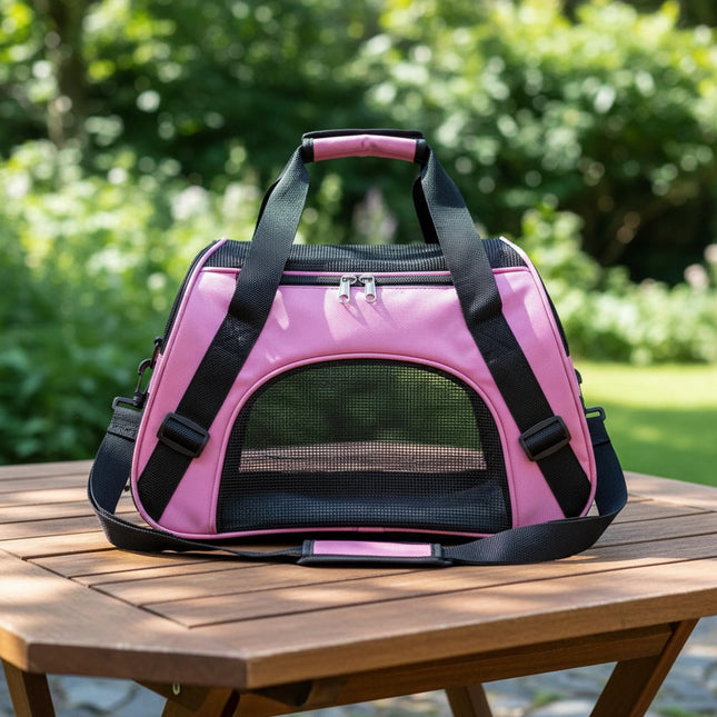 Photo produit de Sac de Transport Chat Nylon Maille Portable - Vue 2