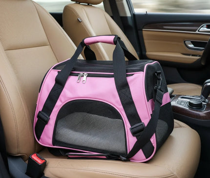 Photo produit de Sac de Transport Chat Nylon Maille Portable - Vue 3