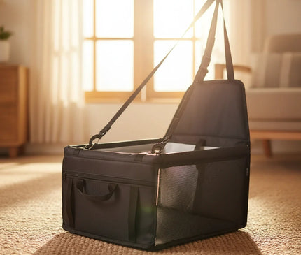 Photo produit de Sac de Transport Chat Panier Pliable Voiture - Vue 4