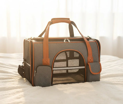 Photo produit de Sac de Transport Chat Respirant Poches Multiples - Vue 1