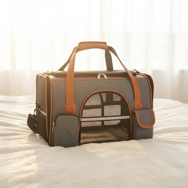 Photo produit de Sac de Transport Chat Respirant Poches Multiples - Vue 1