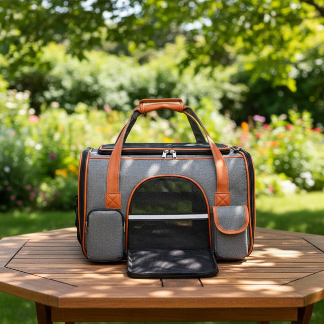 Photo produit de Sac de Transport Chat Respirant Poches Multiples - Vue 2