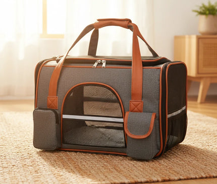 Photo produit de Sac de Transport Chat Respirant Poches Multiples - Vue 4