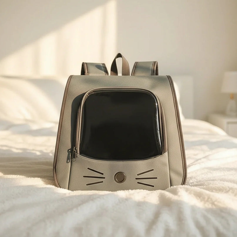 Photo produit de Sac de Transport Chat Transparence Design Chat - Vue 1