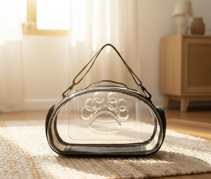 Photo produit de Sac de Transport Chat Visible Pliable Bandoulière - Vue 4