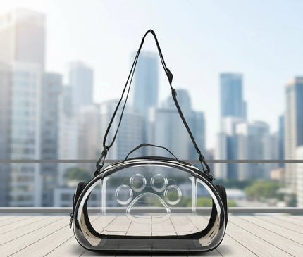 Photo produit de Sac de Transport Chat Visible Pliable Bandoulière - Vue 5