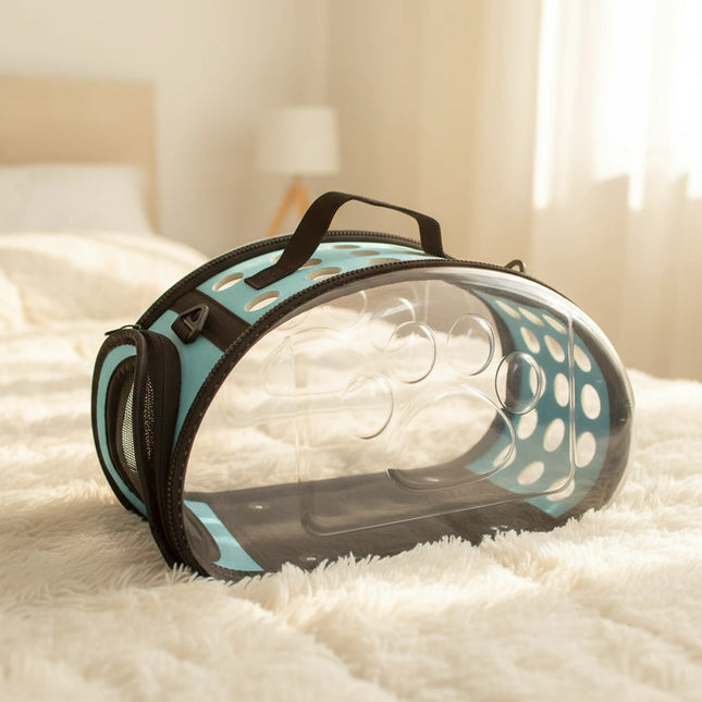 Photo produit de Sac de Transport Chat Vue Panoramique Pliable - Vue 1